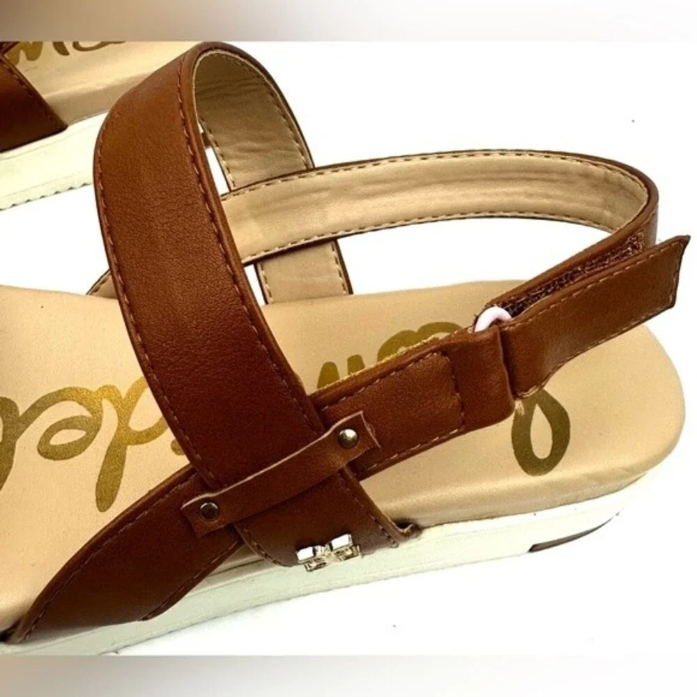NWOT Sam Edelman Audrea Dionne Sandal Girls Sz 4 Leopard/Brown Strappy Sandal